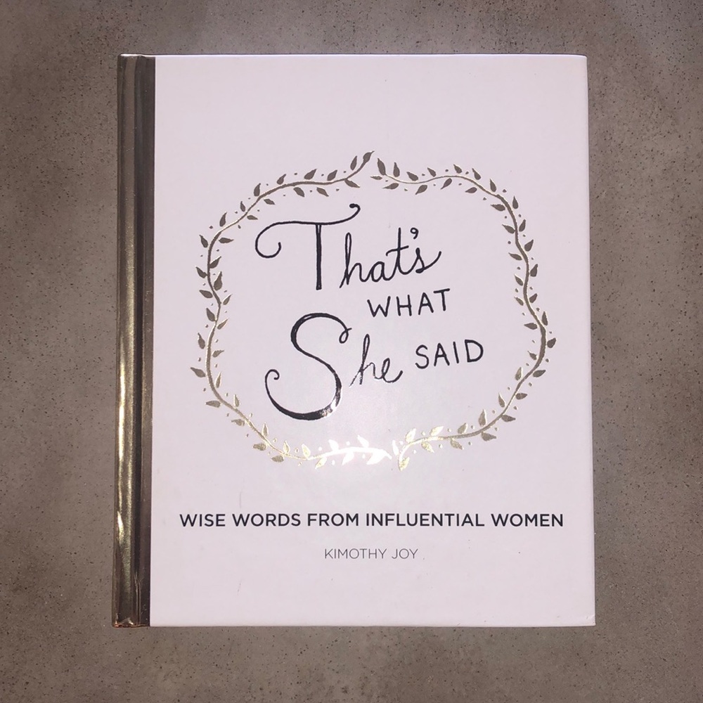 "That's WHAT She SAID" Gift Book (105 pages).